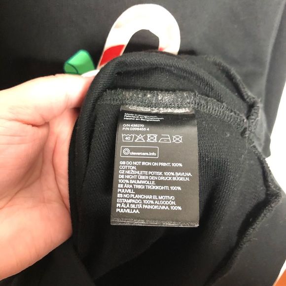 H&M Candy Cane Christmas Sweatshirt Size XS - Picture 5 of 6